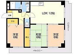 メルローズ30 3LDKの間取図画像