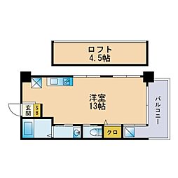 エントランス2 ワンルームの間取図画像
