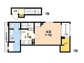 ソレアード　ヴィラ 201 ｜ 福岡県福岡市博多区金の隈１丁目17番1号（賃貸アパート1K・2階・36.33㎡） その2