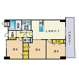 間取図画像 3LDK