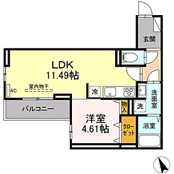 間取図画像 1LDK