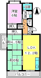 エクセレント塩浜1 3LDKの間取図画像