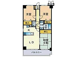 東風壱番館 3LDKの間取図画像