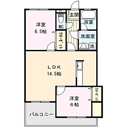 Eg-9 2LDKの間取図画像