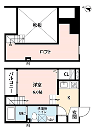 ロッククリスタル和白 ワンルームの間取図画像