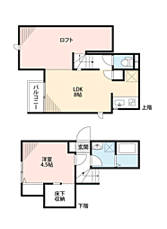 CB古賀ソフィア 1LDKの間取図画像