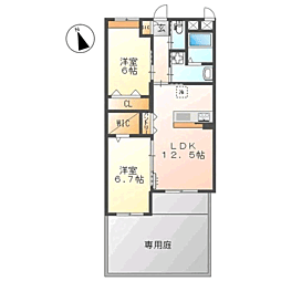 La maison du reve 2LDKの間取図画像