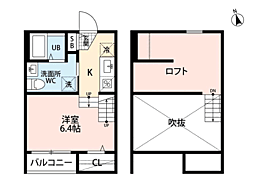 ユアーズ和白駅前 ワンルームの間取図画像