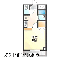 HAMAO吉村ビル 1Kの間取図画像