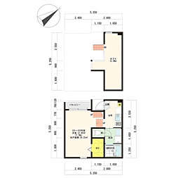 コンフォートハウス唐原 1Kの間取図画像