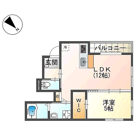 グリーンスタイル　箱崎ベース 101｜福岡県福岡市東区原田１丁目(賃貸アパート1LDK・1階・42.12㎡)の写真 その2