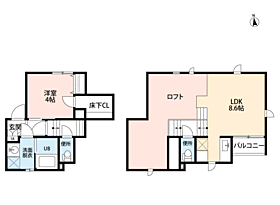 ＣＢ福津プライア 203 ｜ 福岡県福津市中央５丁目（賃貸アパート1LDK・2階・32.73㎡） その2