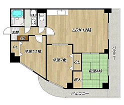 プレミール和白丘 501 ｜ 福岡県福岡市東区和白丘２丁目（賃貸マンション3LDK・5階・71.67㎡） その2