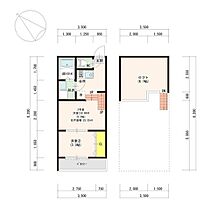 FRENCIA 和白 102 ｜ 福岡県福岡市東区和白３丁目15-14（賃貸アパート2K・1階・25.55㎡） その2