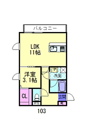 🉐敷金礼金0円！🉐Ｐｒｅｖｏｙａｎｃｅ福間中央