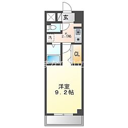 A・City三河安城東町 1階1Kの間取り