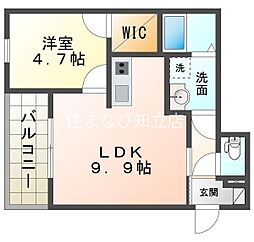 間取図画像 1LDK