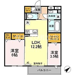 間取図画像 2LDK