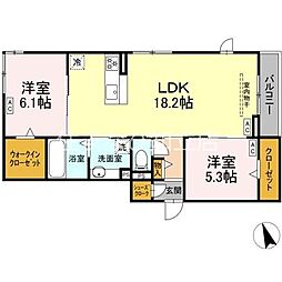 間取図画像 2LDK