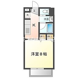SurPlusOneMODE 1Kの間取図画像