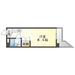 ビラ三秀神明 ワンルームの間取図画像