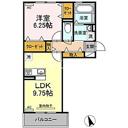 アイ 1LDKの間取図画像