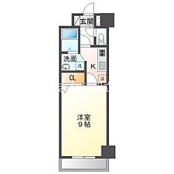 第3OTAビル 1Kの間取図画像