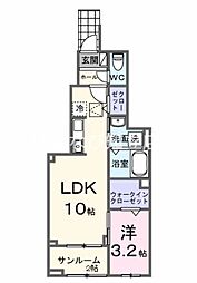 ネーベン パーク 7182 1LDKの間取図画像