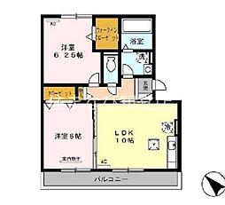 立志舎 2LDKの間取図画像