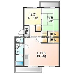 メゾン江坂 2LDKの間取図画像