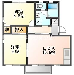 ファーストハイムA 2LDKの間取図画像