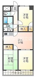 グランシャリオM 3DKの間取図画像