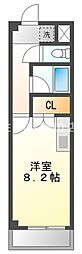 ゴールドマンション安井 ワンルームの間取図画像