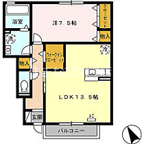 ヒルズあさひヶ丘  ｜ 愛知県刈谷市八幡町4丁目（賃貸アパート1LDK・1階・55.29㎡） その2