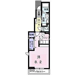 サン　パーク　3 1階ワンルームの間取り