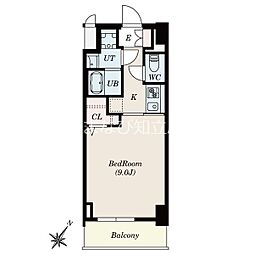 S-RESIDENCE安城adorable 9階1Kの間取り