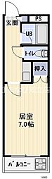 テルミーヌシャンブル 1Kの間取図画像