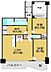 間取り：専有面積74.80m2　バルコニー面積14.13m2の2SLDK♪
