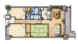 トークヴィラ東岸和田 3LDKの間取図画像