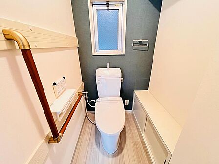 現地(2026年8月)撮影 清潔感のあるトイレスペース。毎日使う場所だからこそ快適さにもこだわりたいポイント。