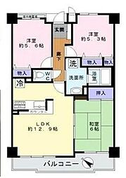 ライオンズマンション泉北忠岡 3LDKの間取図画像
