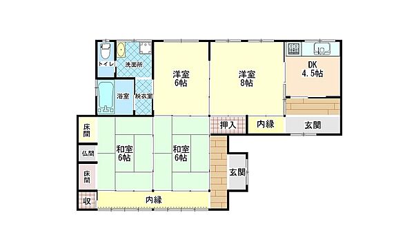間取りを拡大表示