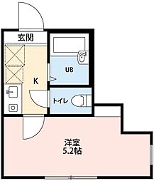 サンシャイン藤沢 1Kの間取図画像