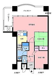 マリントピア天橋立2号館 2LDKの間取図画像