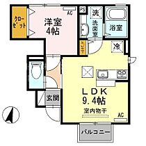 モンボヌール B102 ｜ 新潟県新潟市中央区女池上山３丁目3-14（賃貸アパート1LDK・1階・34.09㎡） その2