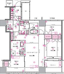 アイコニックタワー新潟ステーション16階 3LDKの間取図画像
