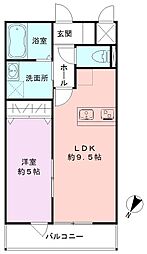SAKASUKICHIJOJI 1LDKの間取図画像