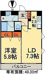 間取図画像 1LDK