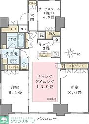 間取図画像 2SLDK