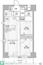 墨田区本所4丁目マンション 2LDKの間取図画像